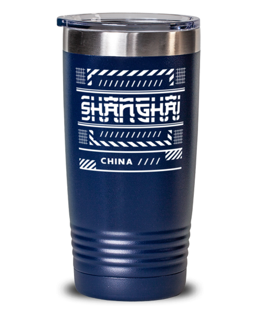 Shanghai, blue Tumbler 20oz. Model 60082