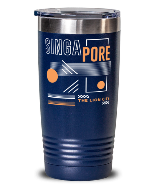 Singapore, blue Tumbler 20oz. Model 60082