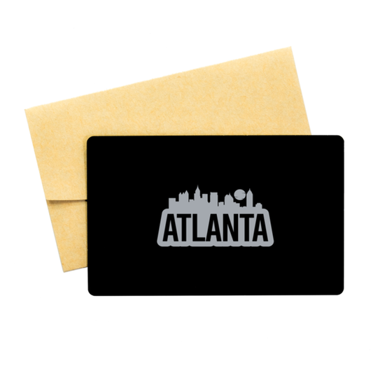 Atlanta Bold Skyline,  Wallet Card . Model 60088