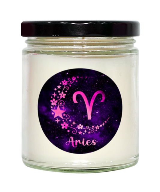 Aries Zodiac Sign Horoscope,  Vanilla candle. Model 60085