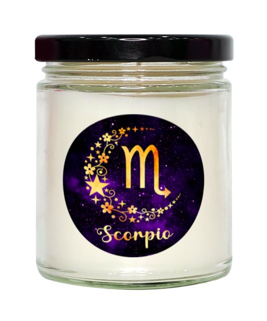 Scorpio Zodiac Sign Horoscope,  Vanilla candle. Model 60085