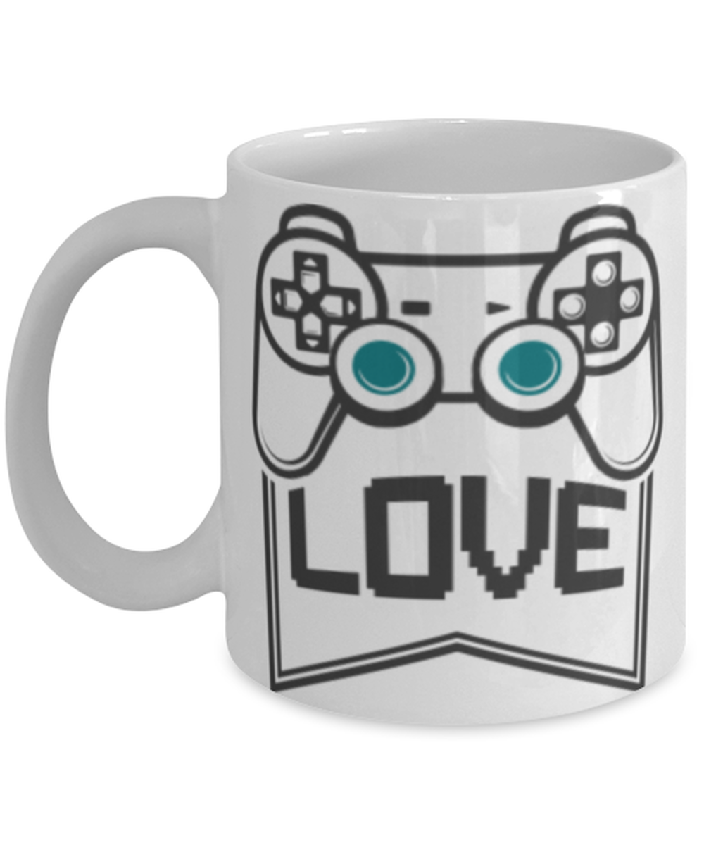 Gamer ON, white Coffee Mug, Coffee Cup 11oz. Model 60089