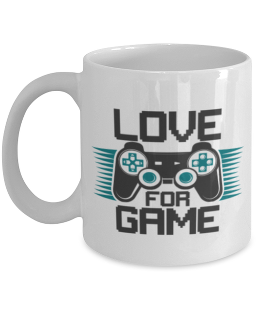 Love for game, white Coffee Mug, Coffee Cup 11oz. Model 60089