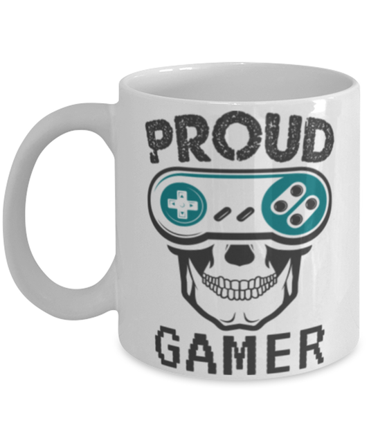 Proud Gamer, white Coffee Mug, Coffee Cup 11oz. Model 60089