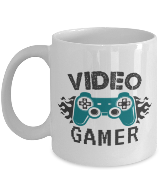 Video Gamer, white Coffee Mug, Coffee Cup 11oz. Model 60089