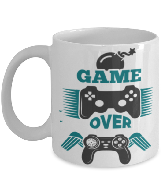 game over, white Coffee Mug, Coffee Cup 11oz. Model 60089