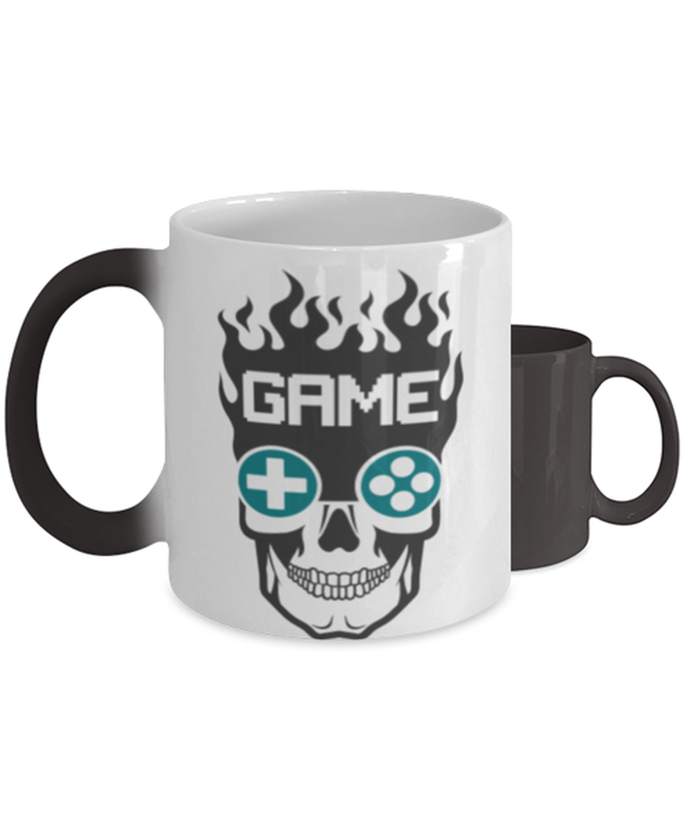 game,  Heat Sensitive Color Changing Coffee Mug, Magic Coffee Cup. Model 60089