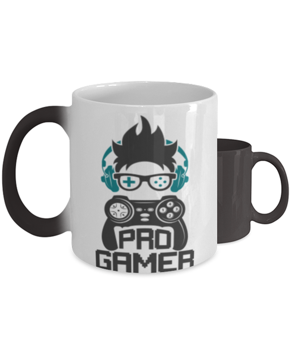 pro gamer,  Heat Sensitive Color Changing Coffee Mug, Magic Coffee Cup. Model 60089