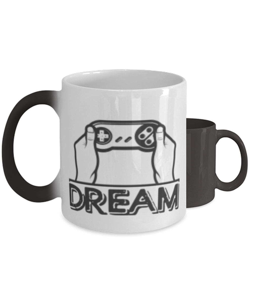 dream gaming,  Heat Sensitive Color Changing Coffee Mug, Magic Coffee Cup. Model 60089