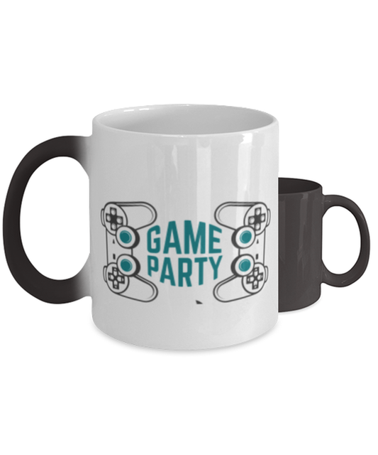 game party,  Heat Sensitive Color Changing Coffee Mug, Magic Coffee Cup. Model 60089