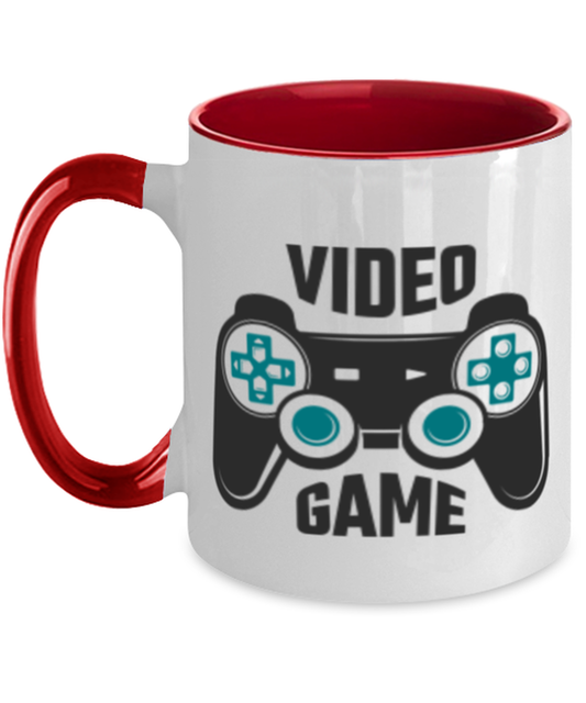 video game, red Two Tone Coffee Mug. Model 60089
