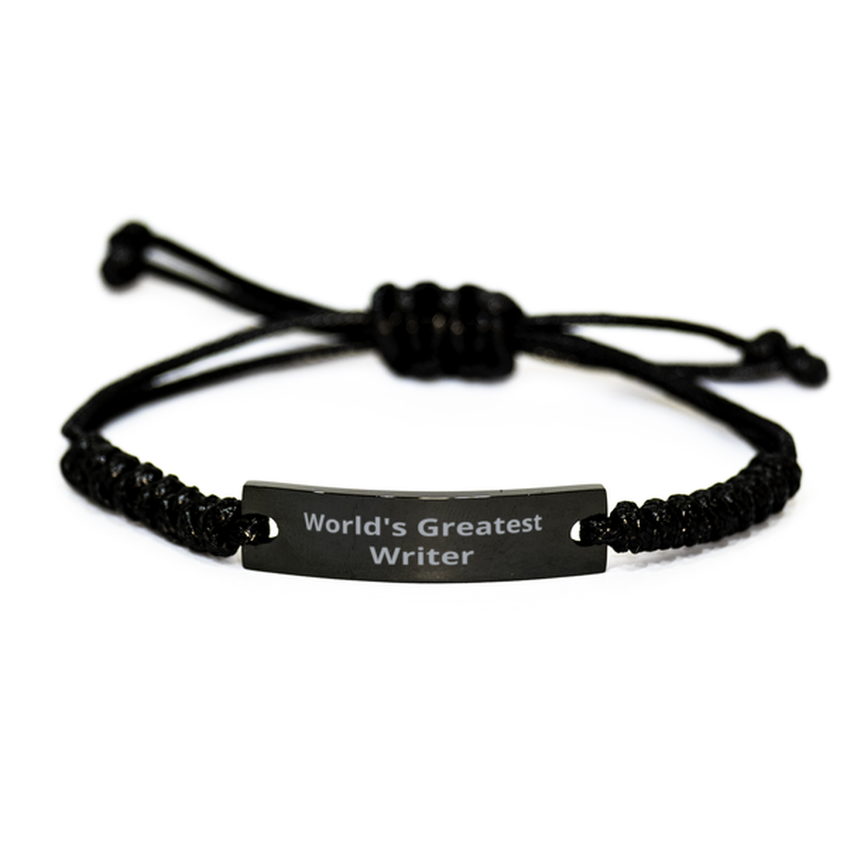 World Greatest Writer,  Black Rope Bracelet. Model 60092