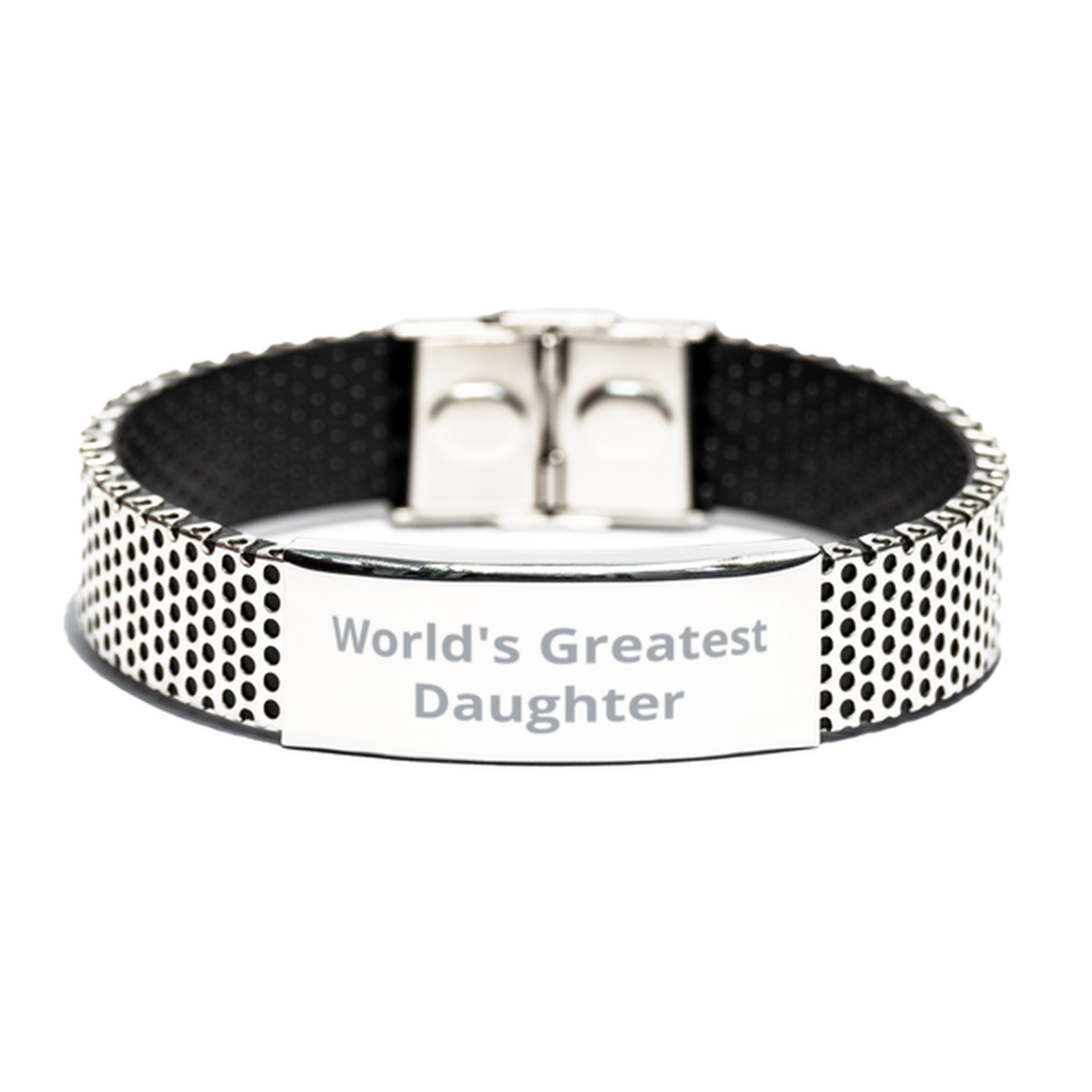 World Greatest Daughter,  Stainless Steel Bracelet. Model 60092