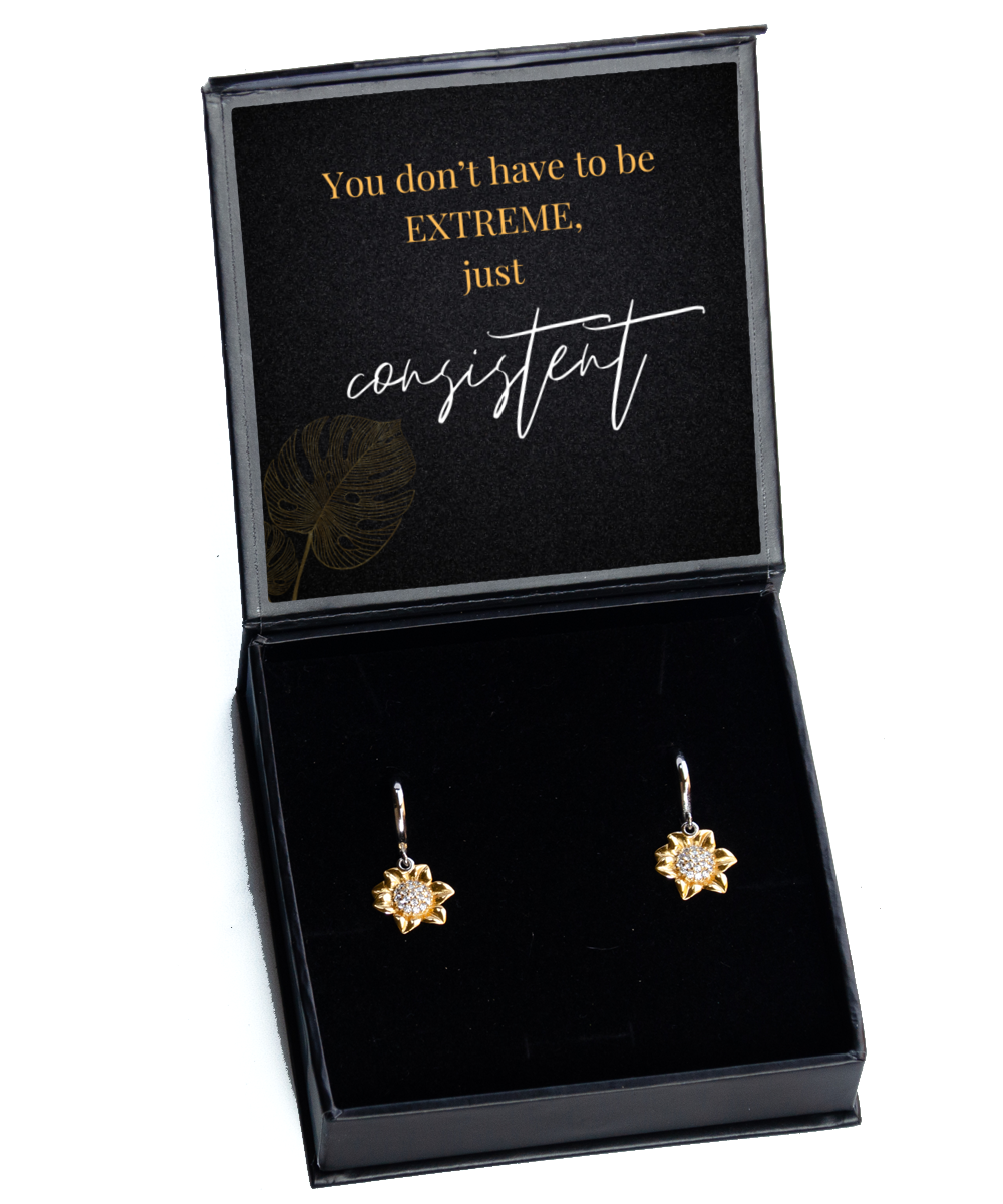 Inspirational Beauty in Every Pair of Earrings - Shine On!,  Sunflower Earrings. Model 60093