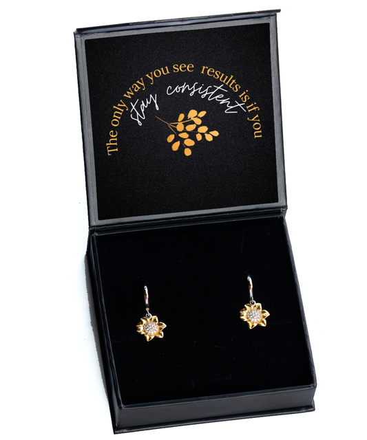 Your Daily Dose of Inspiration - Wear It with Earrings,  Sunflower Earrings. Model 60093