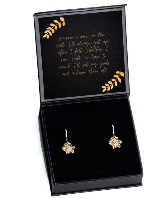 Earrings with a Purpose - Daily Inspiration on Your Ears,  Sunflower Earrings. Model 60093