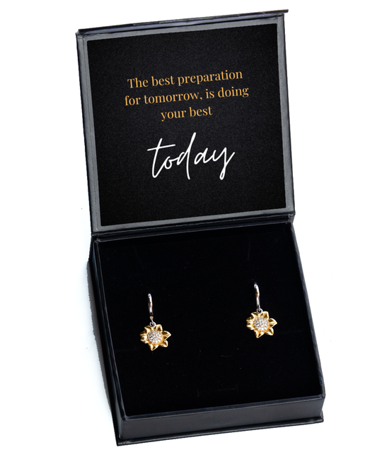 Earrings to Inspire - Empower Yourself with Style,  Sunflower Earrings. Model 60093