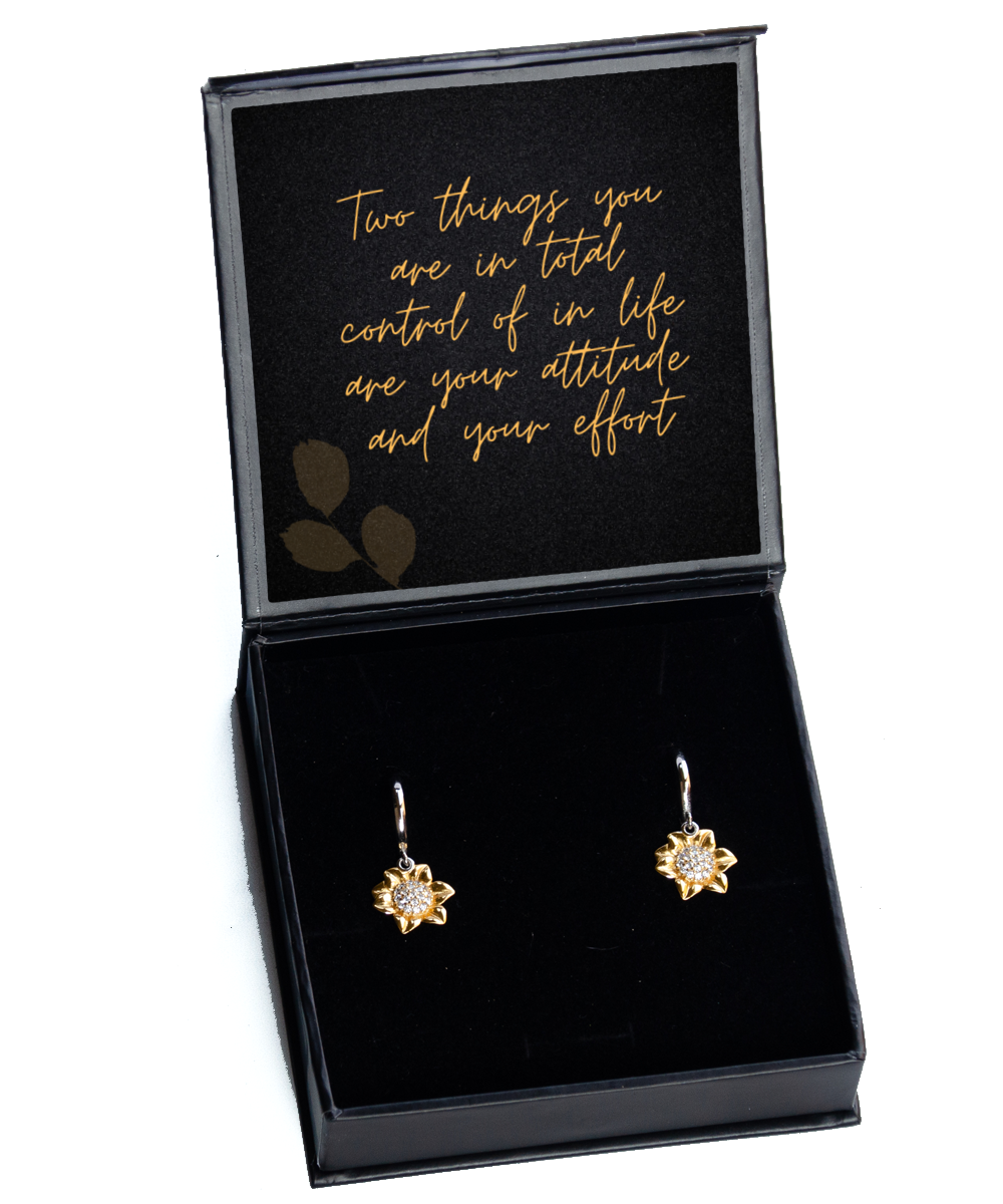 Inspiration Meets Elegance - Empowering Earrings Collection,  Sunflower Earrings. Model 60093