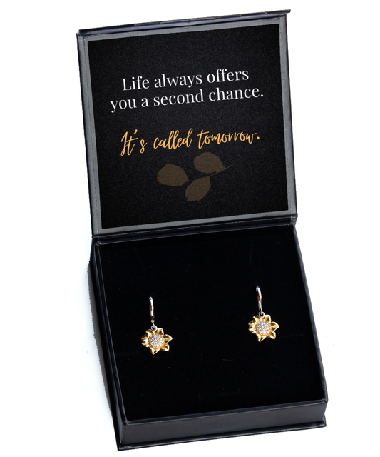 Earrings of Empowerment: Your Daily Inspiration,  Sunflower Earrings. Model 60093