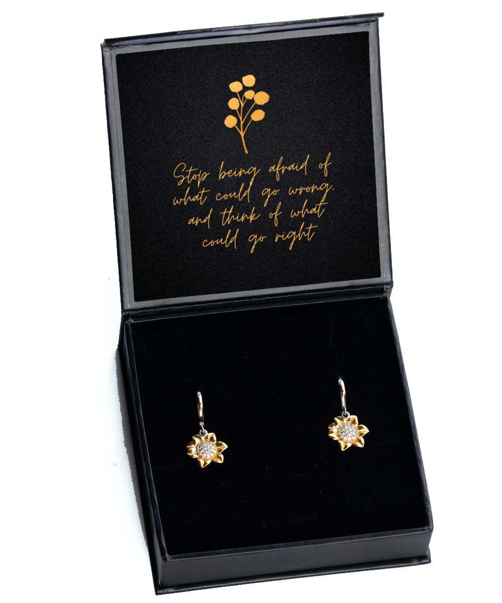 Glamour with a Purpose - Earrings that Inspire,  Sunflower Earrings. Model 60093