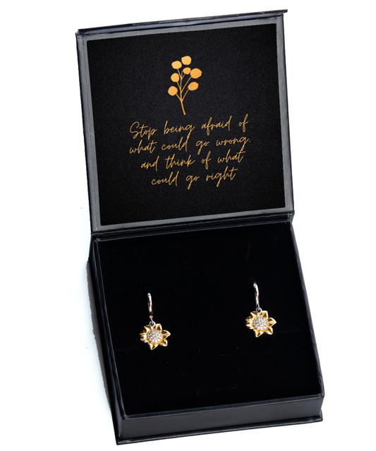 Glamour with a Purpose - Earrings that Inspire,  Sunflower Earrings. Model 60093