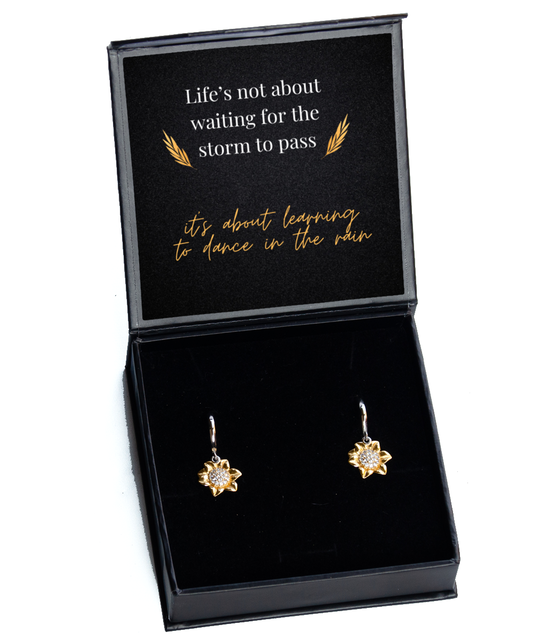 Uplift Your Look with Inspirational Earrings,  Sunflower Earrings. Model 60093