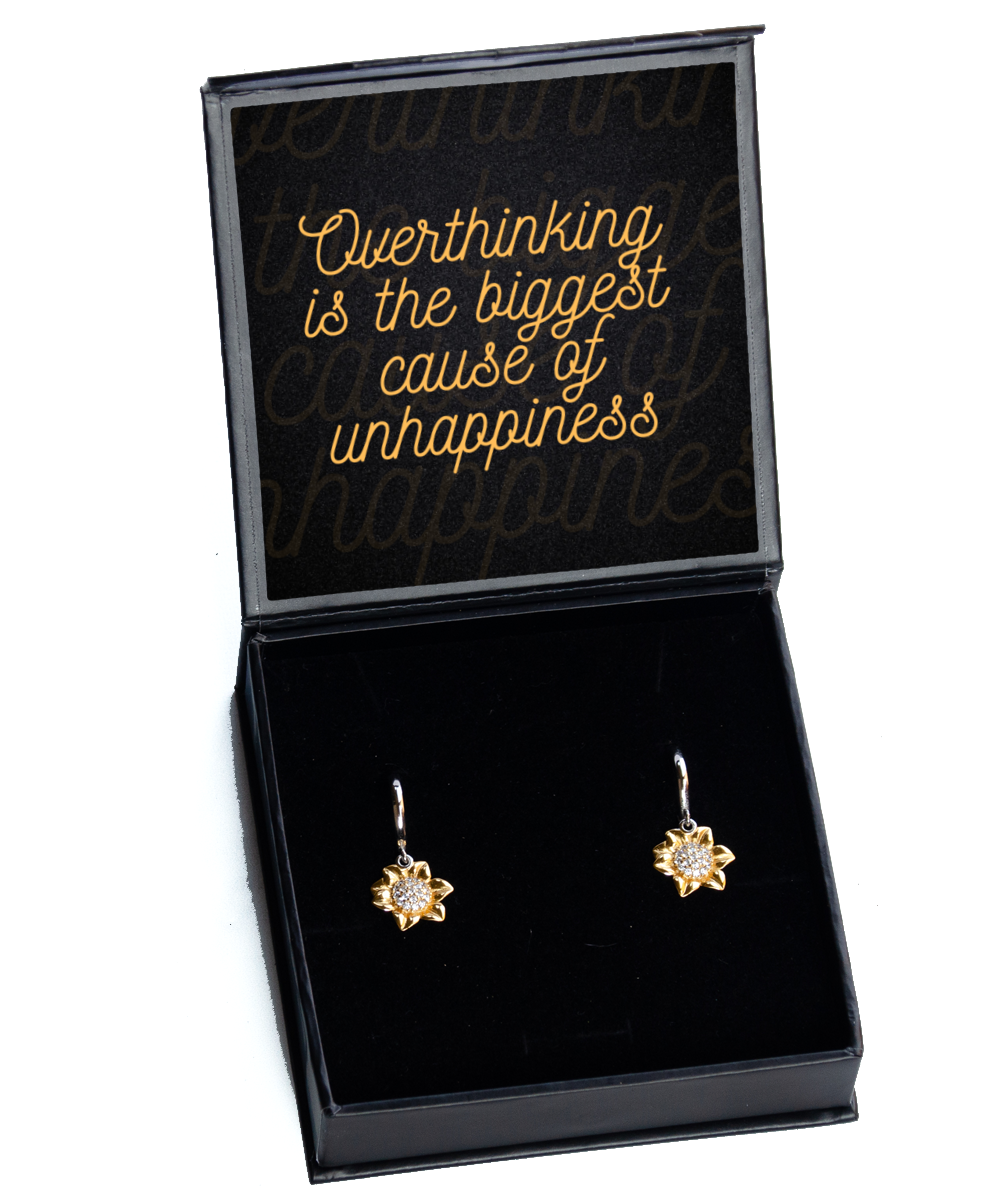 Earrings of Encouragement - Elevate Your Style,  Sunflower Earrings. Model 60093