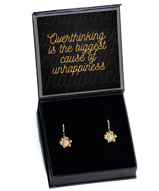 Earrings of Encouragement - Elevate Your Style,  Sunflower Earrings. Model 60093