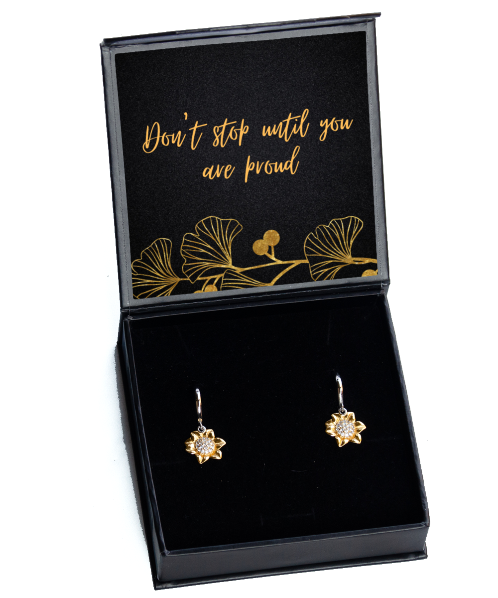 Embrace Confidence with Earrings of Inspiration,  Sunflower Earrings. Model 60093