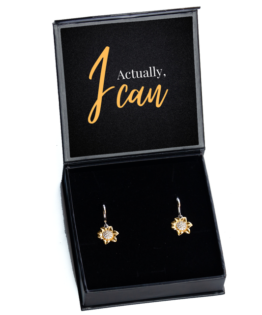 Bejeweled Inspiration for Empowered Women - Earrings,  Sunflower Earrings. Model 60093