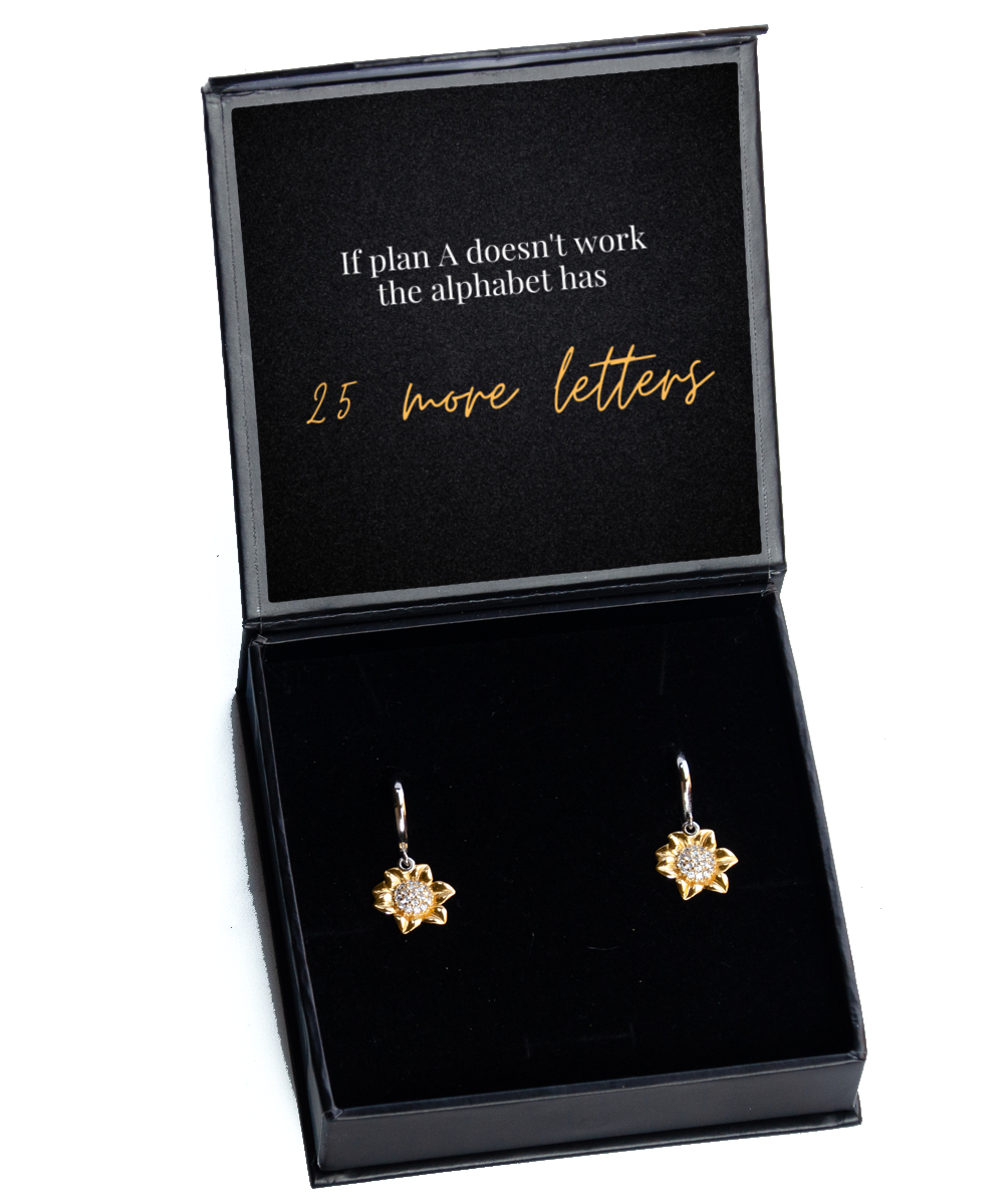 Elegant Earrings, Empowering Statements - Be Inspired,  Sunflower Earrings. Model 60093