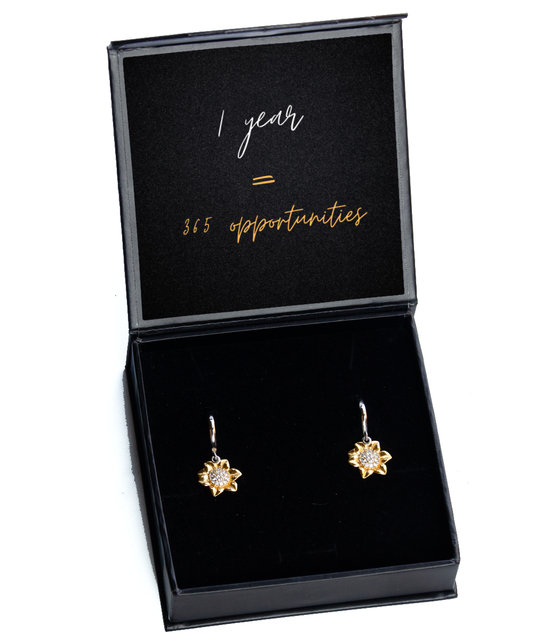 Earrings that Speak to Your Soul - Radiate Positivity,  Sunflower Earrings. Model 60093