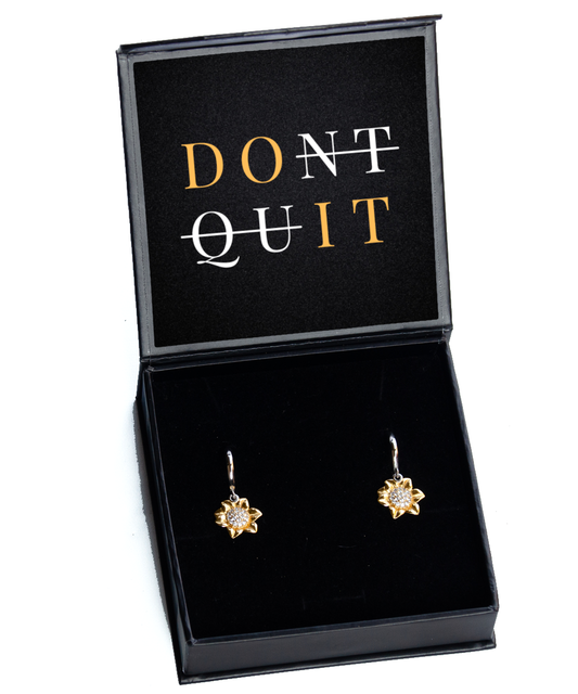 Elegance Meets Empowerment - Inspirational Earrings for Every Occasion,  Sunflower Earrings. Model 60093