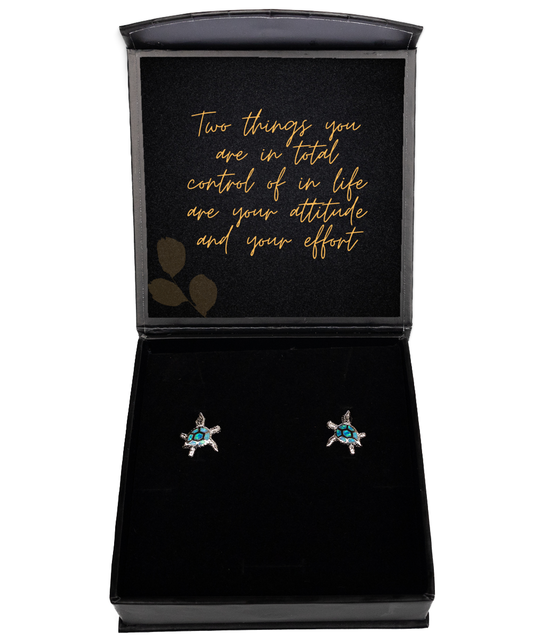 Inspiration Meets Elegance - Empowering Earrings Collection,  Opal Turtle Earrings. Model 60093