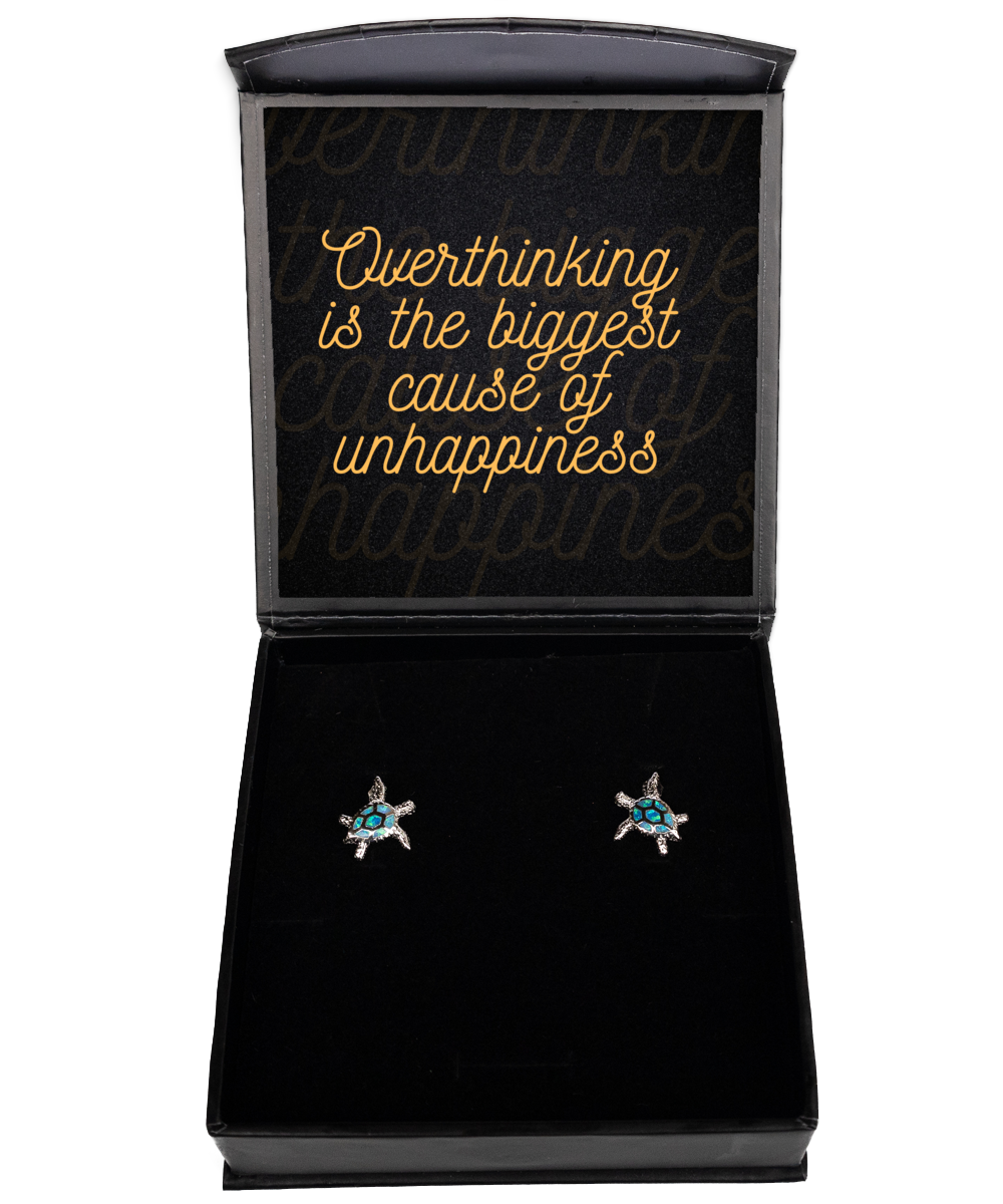 Earrings of Encouragement - Elevate Your Style,  Opal Turtle Earrings. Model 60093