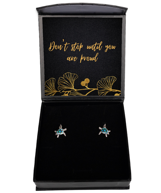 Embrace Confidence with Earrings of Inspiration,  Opal Turtle Earrings. Model 60093