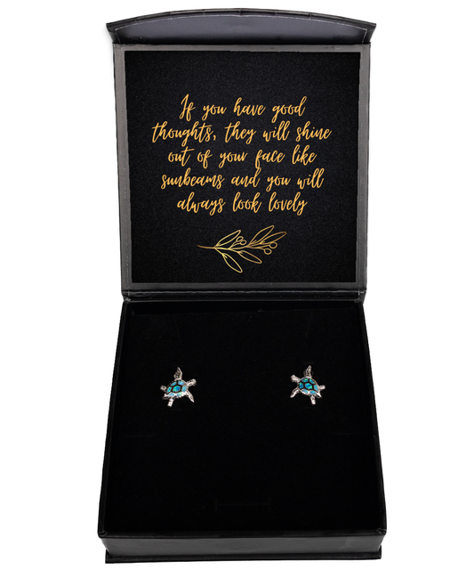 Unlock Your Potential with Earrings of Elegance,  Opal Turtle Earrings. Model 60093