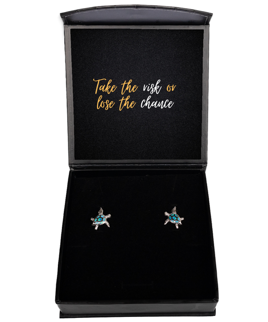 Earrings that Elevate Your Spirit - Inspire & Shine,  Opal Turtle Earrings. Model 60093