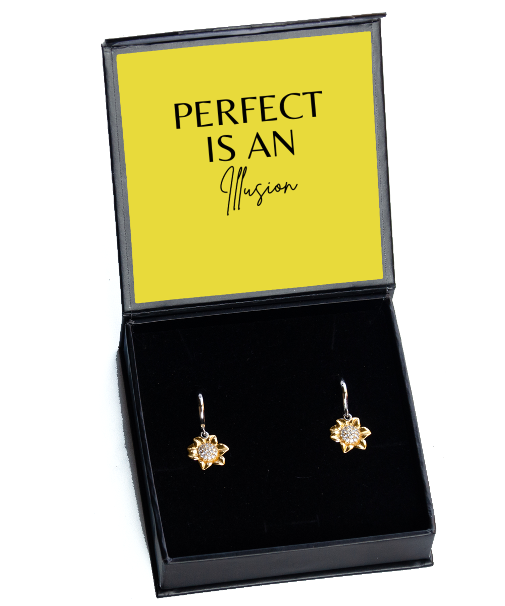 Believe in Yourself: Empowering Earring Duo,  Sunflower Earrings. Model 60094 - special gifts for any occasion for daughter, gifts for mother, wife, girlfriend or sisters