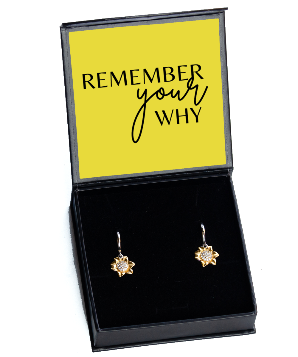Own Your Unique Style with Inspirational Ear Candy,  Sunflower Earrings. Model 60094 - special gifts for any occasion for daughter, gifts for mother, wife, girlfriend or sisters