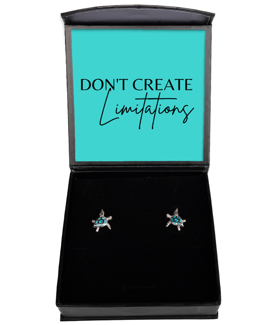 Style That Empowers: Inspirational Earring Collection,  Opal Turtle Earrings. Model 60095 - special gifts for any occasion for daughter, gifts for mother, wife, girlfriend or sisters