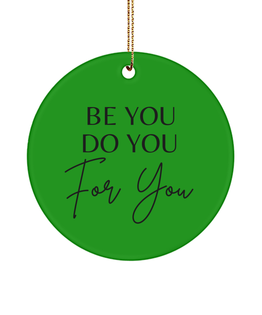 Inspirational Moments: Holiday Ornament, green , Motivational Inspirational Christmas Holiday Ornament. Model 60096