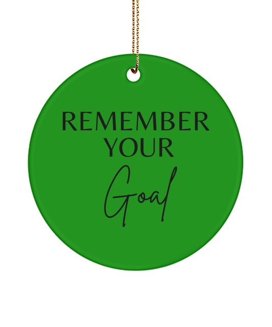 Unwrap Motivation this Christmas, green , Motivational Inspirational Christmas Holiday Ornament. Model 60096