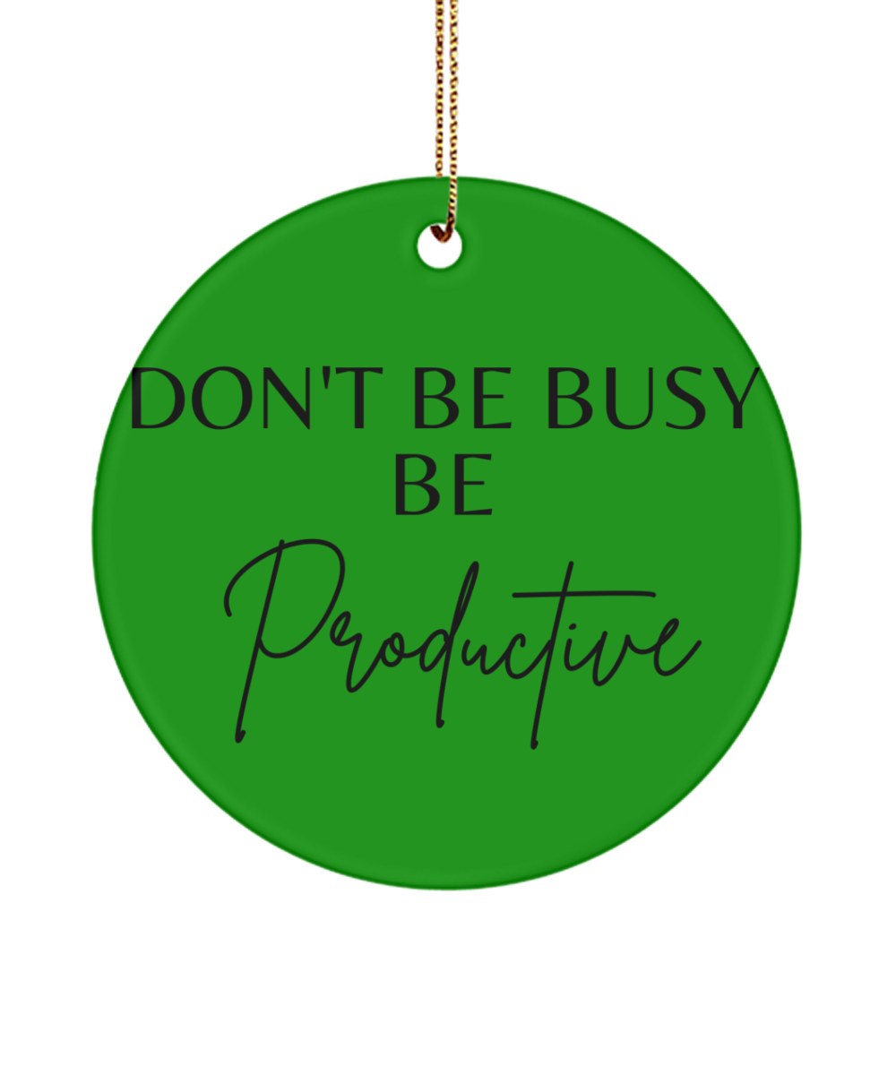 Christmas Cheer in Every Glittering Word, green , Motivational Inspirational Christmas Holiday Ornament. Model 60096