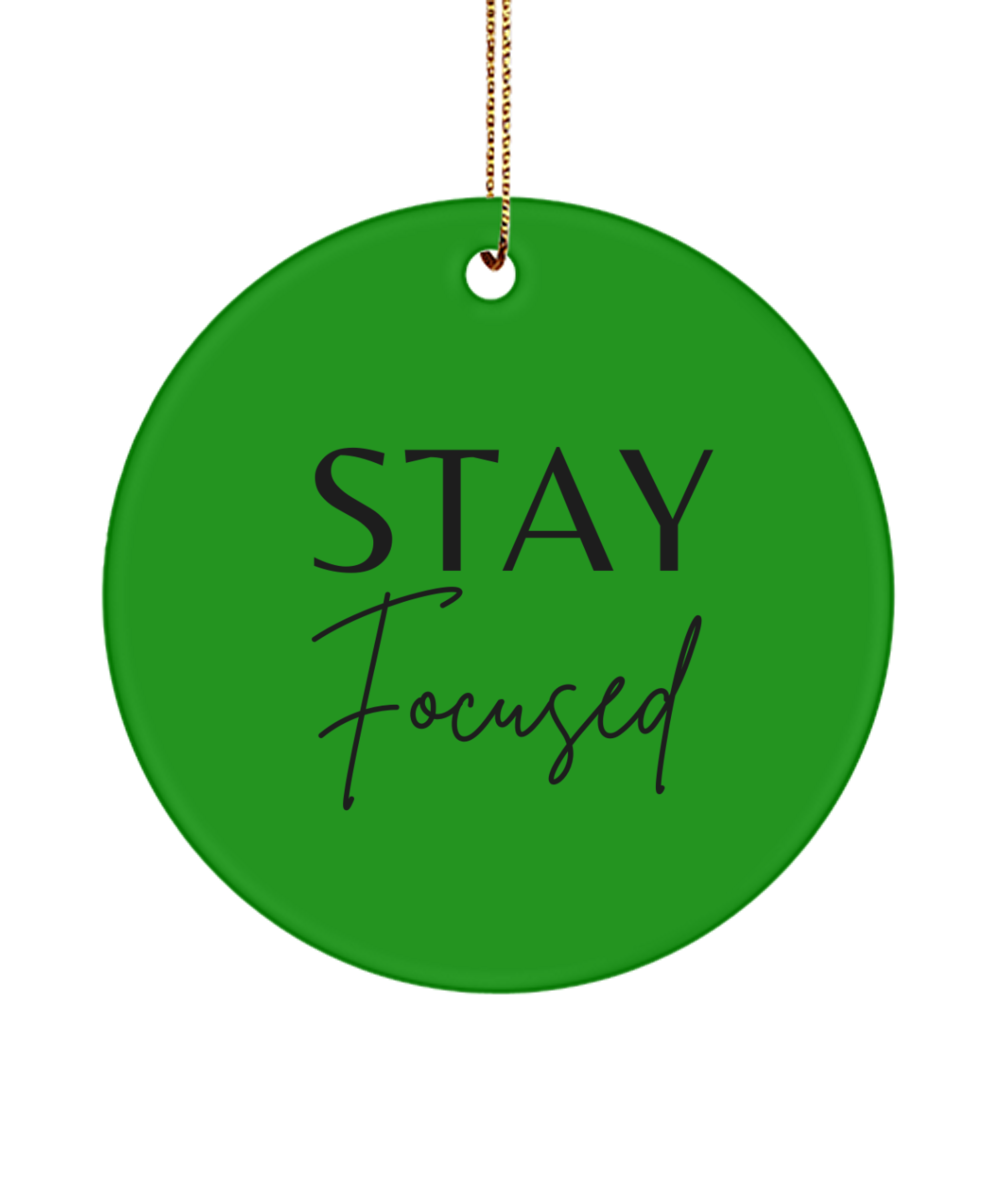 Christmas Magic in Every Word, green , Motivational Inspirational Christmas Holiday Ornament. Model 60096