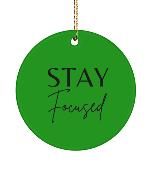 Christmas Magic in Every Word, green , Motivational Inspirational Christmas Holiday Ornament. Model 60096