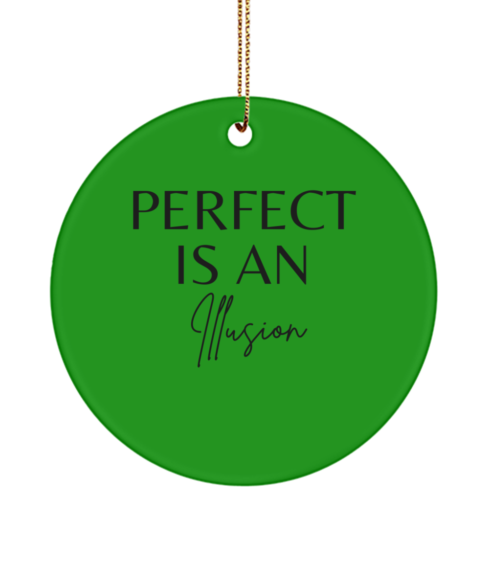 Inspire the Season: Holiday Decoration, green , Motivational Inspirational Christmas Holiday Ornament. Model 60096