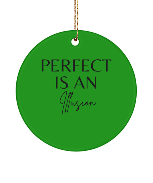 Inspire the Season: Holiday Decoration, green , Motivational Inspirational Christmas Holiday Ornament. Model 60096