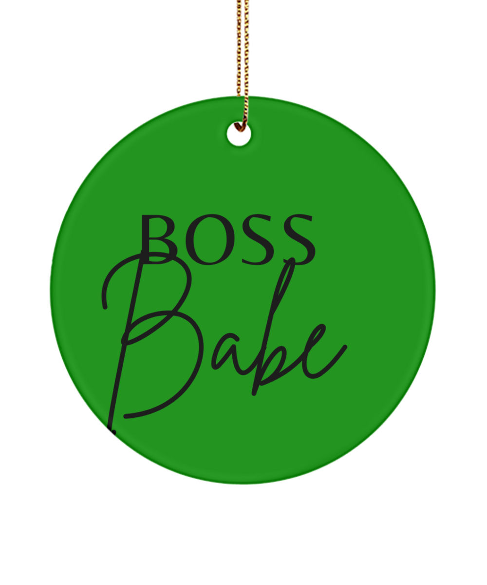 Embrace Joy and Inspiration this Christmas, green , Motivational Inspirational Christmas Holiday Ornament. Model 60096