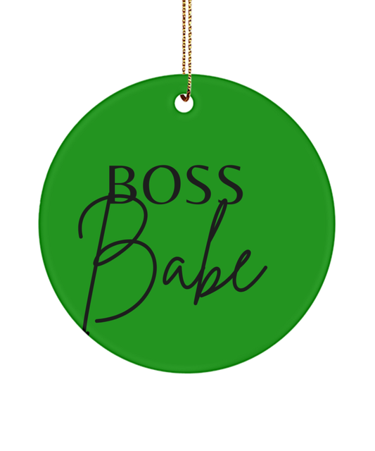 Embrace Joy and Inspiration this Christmas, green , Motivational Inspirational Christmas Holiday Ornament. Model 60096